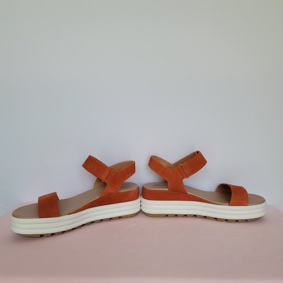 SOREL Cameron Flatform Suede Sports Sandals-Desert Sun- Women’s US Size 9 ⭐ - Picture 10 of 16